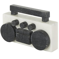 White Marble Radio Decorative Sculpture