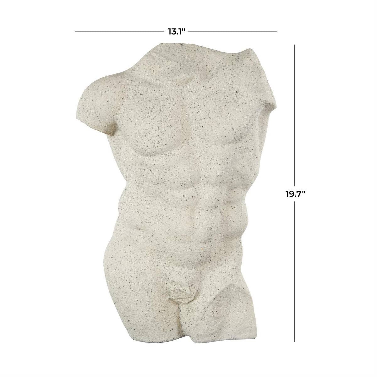 Textured Bust Decorative Sculpture