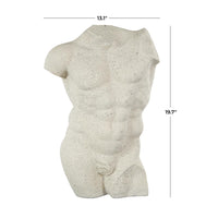 Textured Bust Decorative Sculpture