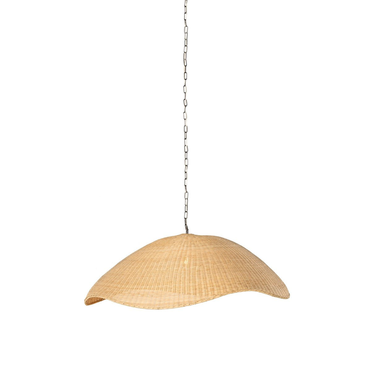 Overscale Woven Rattan Pendant