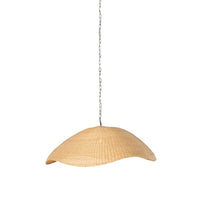 Overscale Woven Rattan Pendant