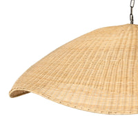 Overscale Woven Rattan Pendant