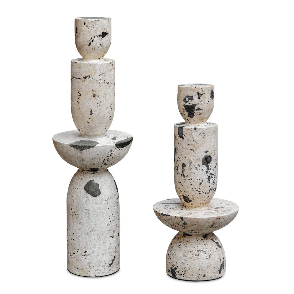 Nouveau Tower Outdoor Sculptures, Set of 2