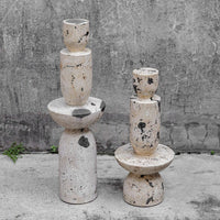 Nouveau Tower Outdoor Sculptures, Set of 2