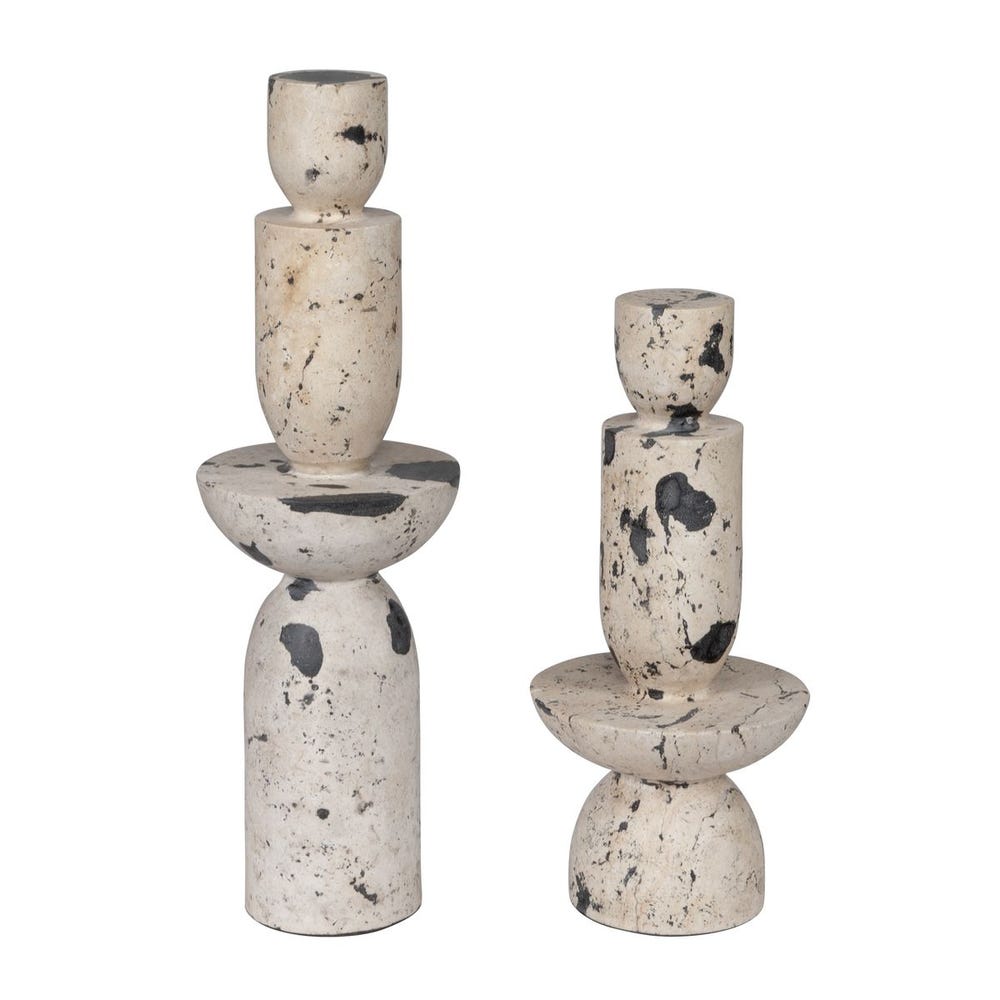Nouveau Tower Outdoor Sculptures, Set of 2