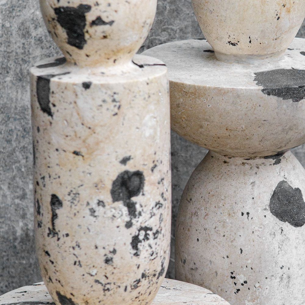 Nouveau Tower Outdoor Sculptures, Set of 2