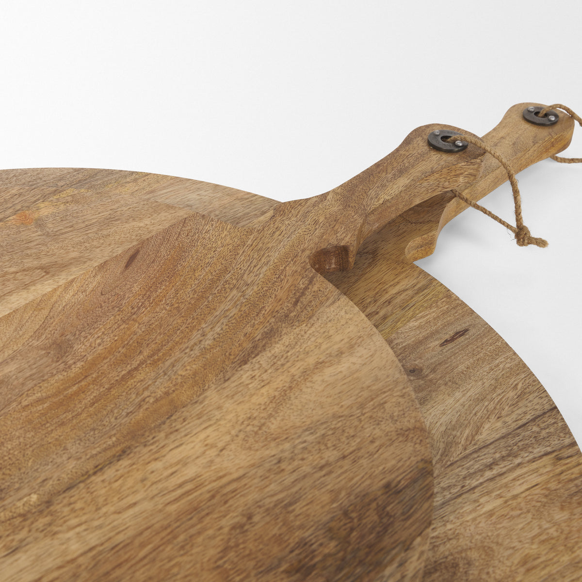 Karana Natural Solid Wood Round Serving Boards