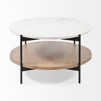 Larkin 48" Marble Top Coffee Table