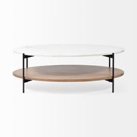 Larkin 48" Marble Top Coffee Table
