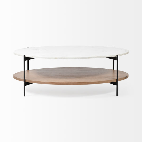 Larkin 48" Marble Top Coffee Table