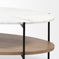 Larkin 48" Marble Top Coffee Table