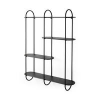 Decimus Black Metal Wall Mounted Shelf