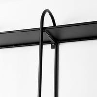 Decimus Black Metal Wall Mounted Shelf