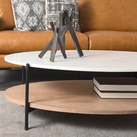 Larkin 48" Marble Top Coffee Table