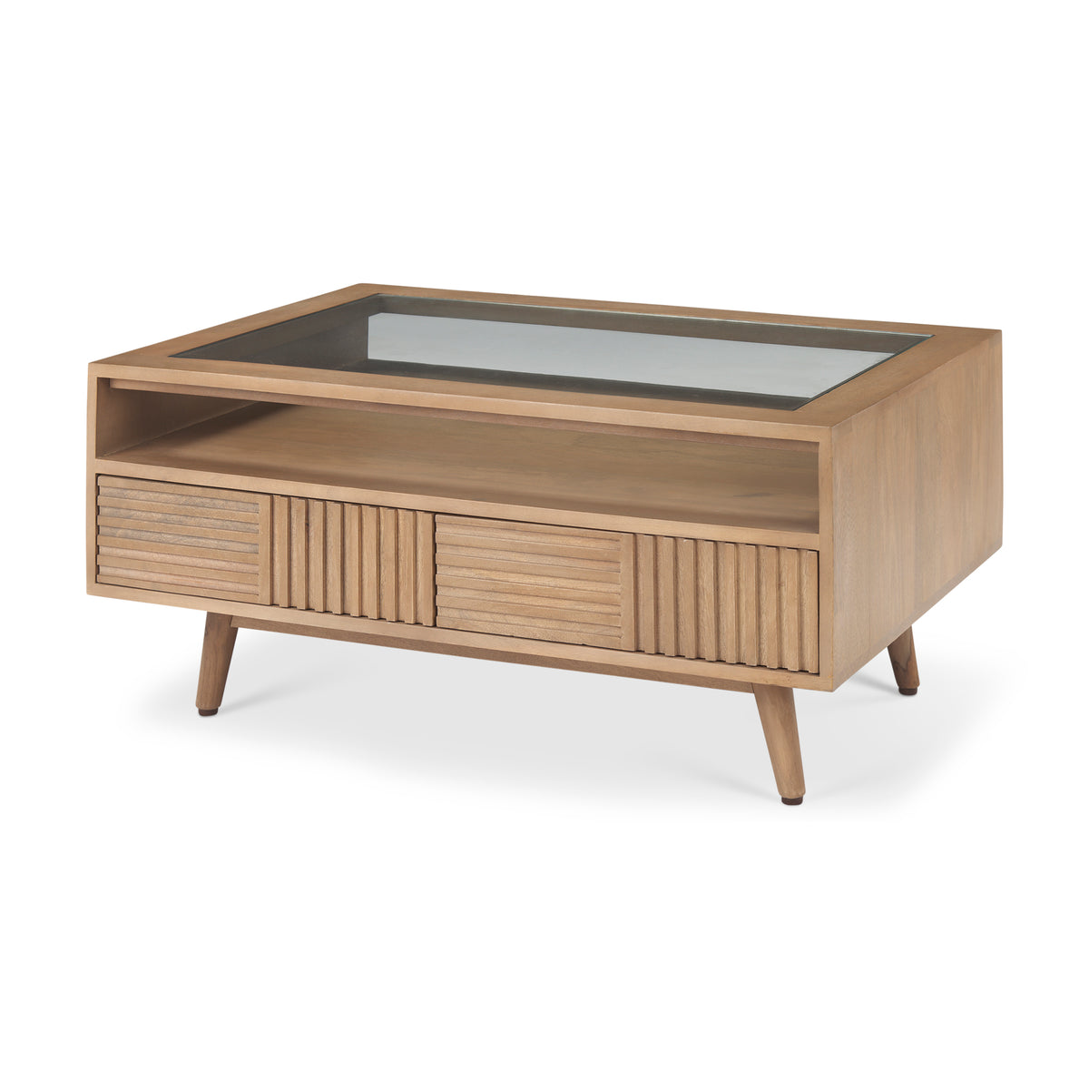 Sable Light Brown Wood Coffee Table
