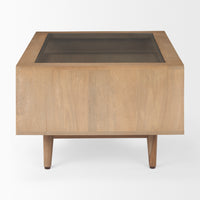 Sable Light Brown Wood Coffee Table