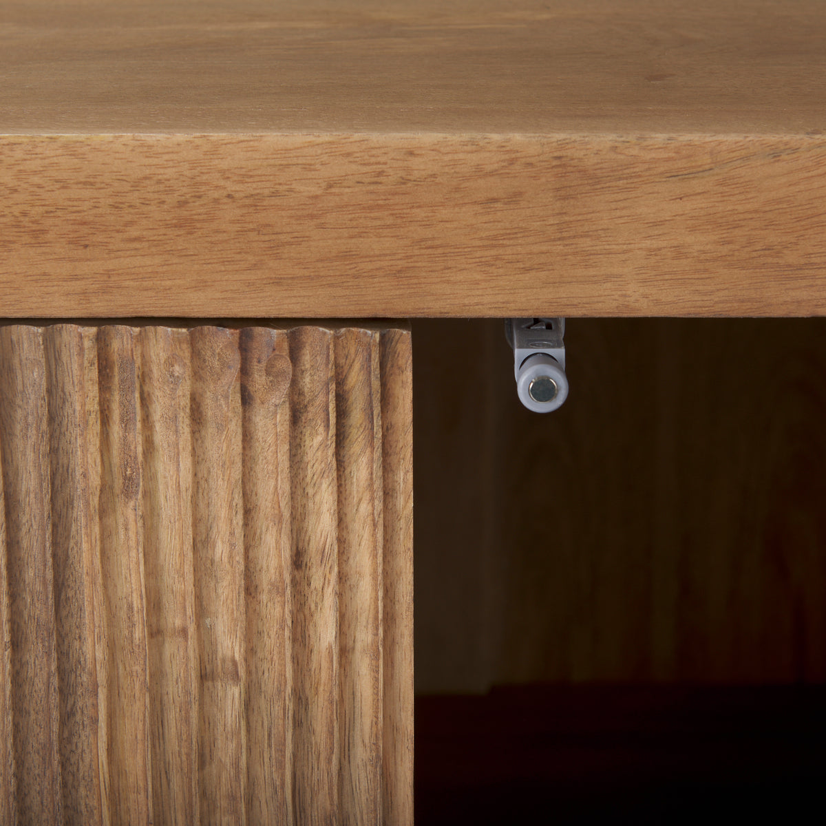 Cairo 2 Door Wood and Metal Cabinet