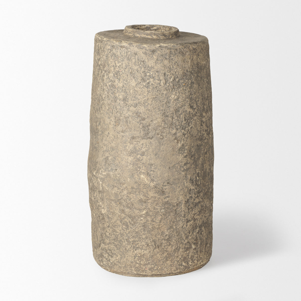 Rama Small Gray Paper Mache Floor Vase