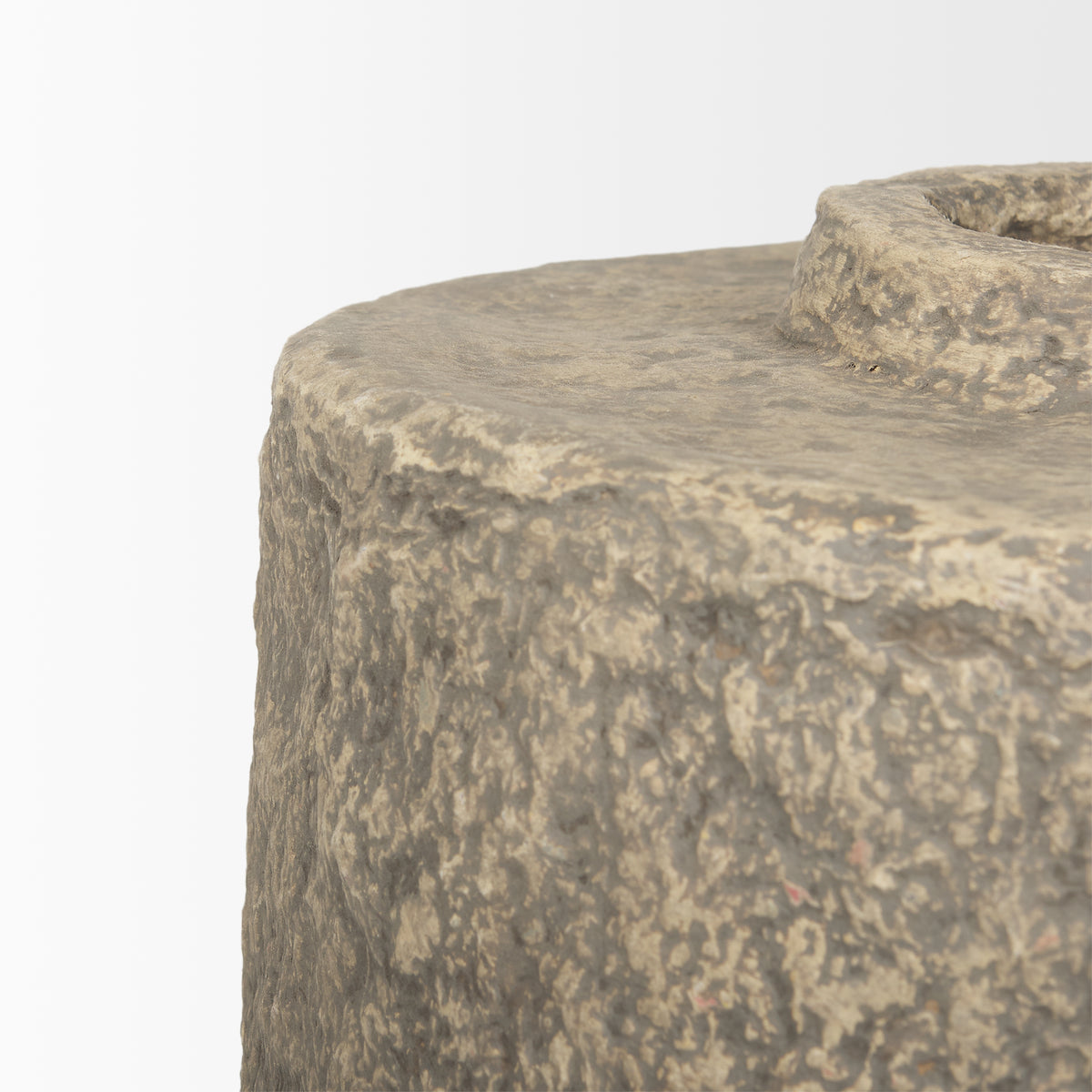 Rama Small Gray Paper Mache Floor Vase