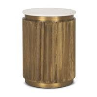 Satima Round Fluted Accent Table