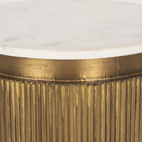 Satima Round Fluted Accent Table