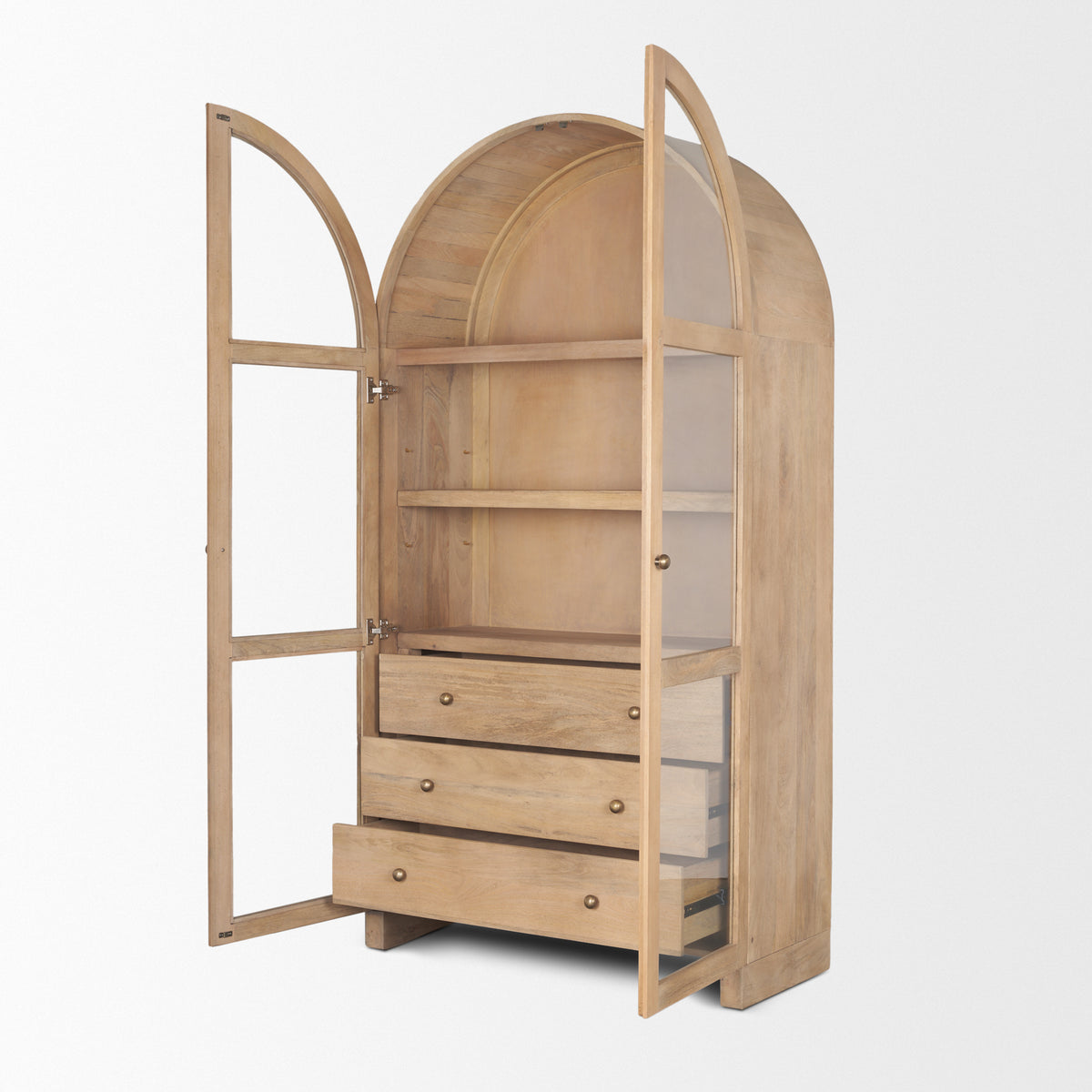 Arched Suri Curio Shelving Unit