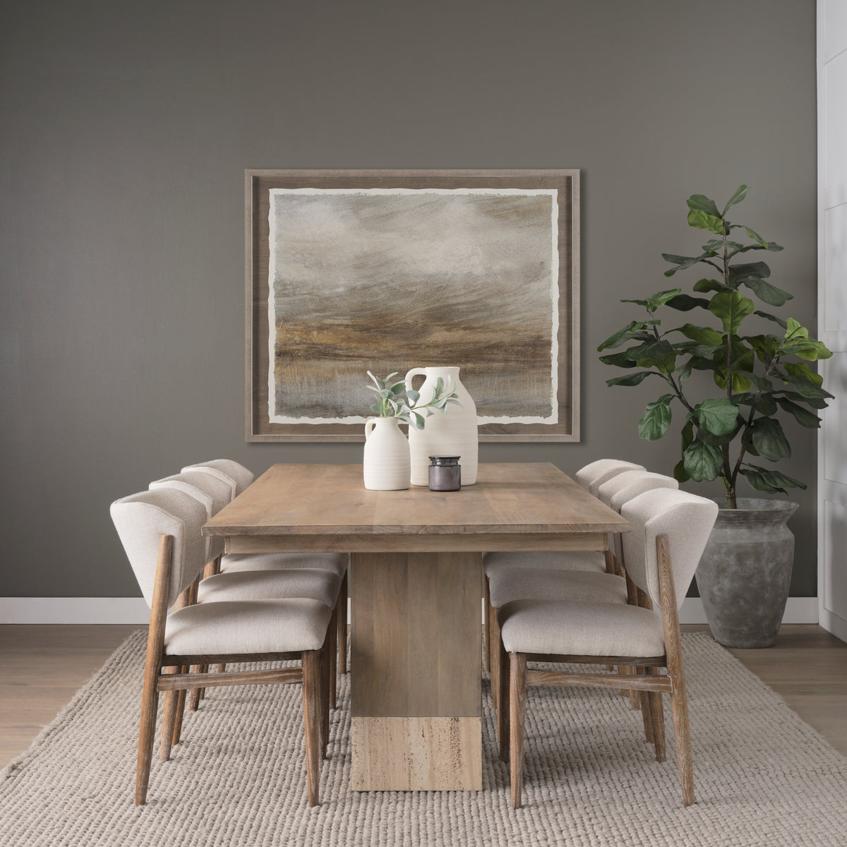 Shivon 94" Mango Wood Dining Table