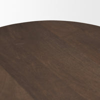 Weldon Dark Brown Wood w/ Matte Black Metal Counter Stool