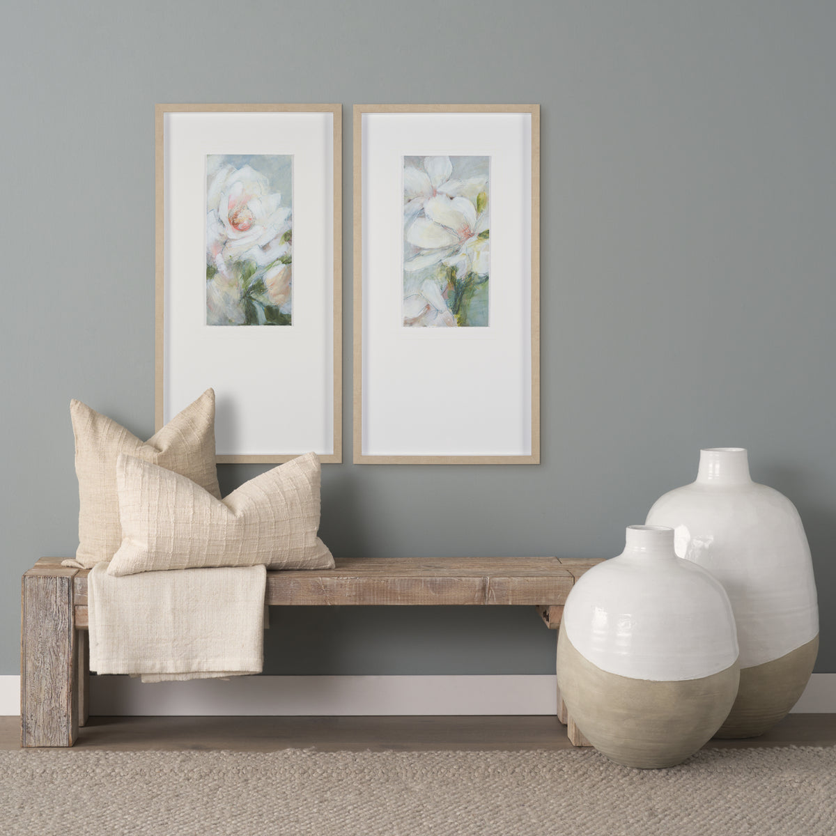 McArthur 64" Whitewash Reclaimed Wood Bench