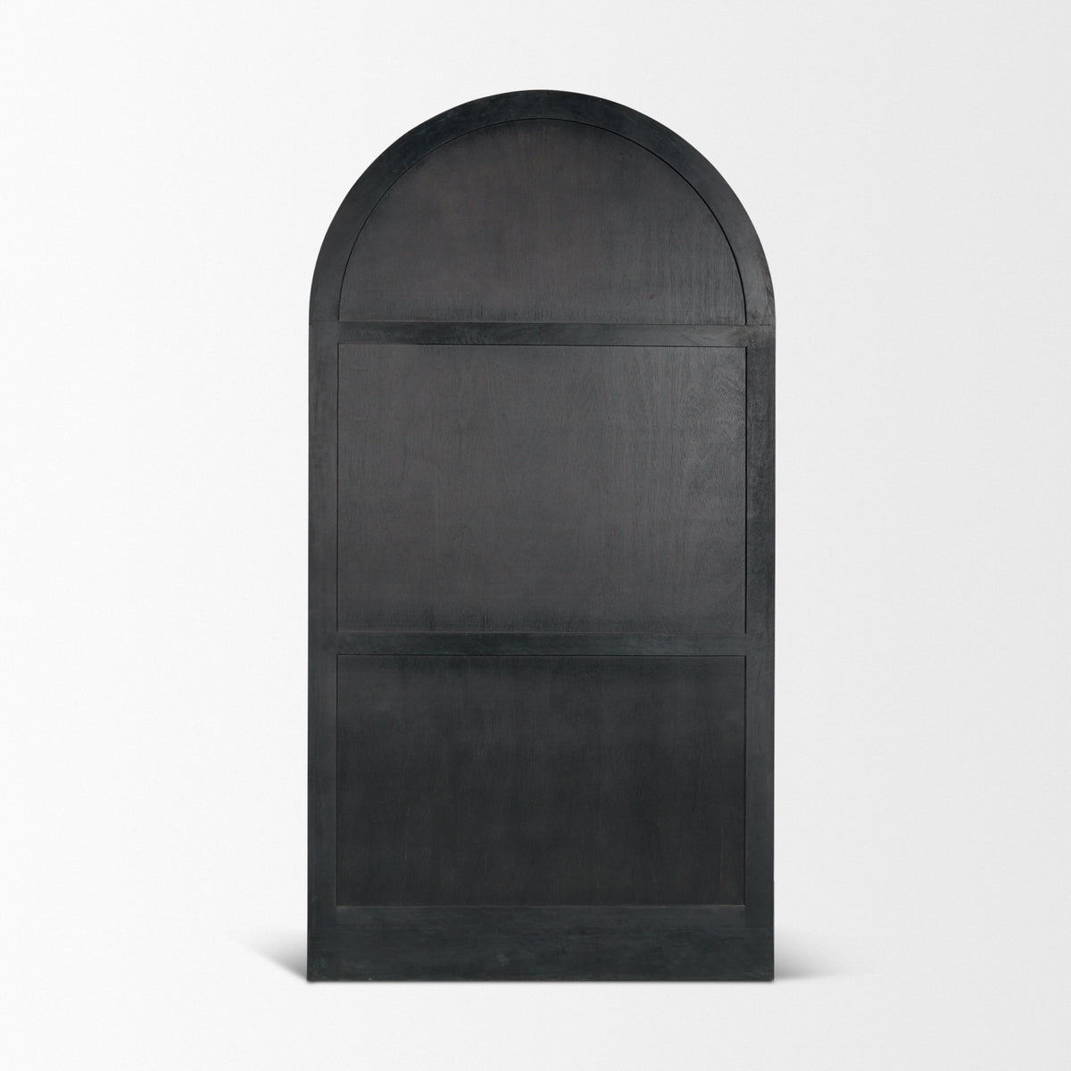 Arched Black Suri Curio Shelving Unit