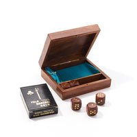 Rosewood Game Night Box with Deck of Cards