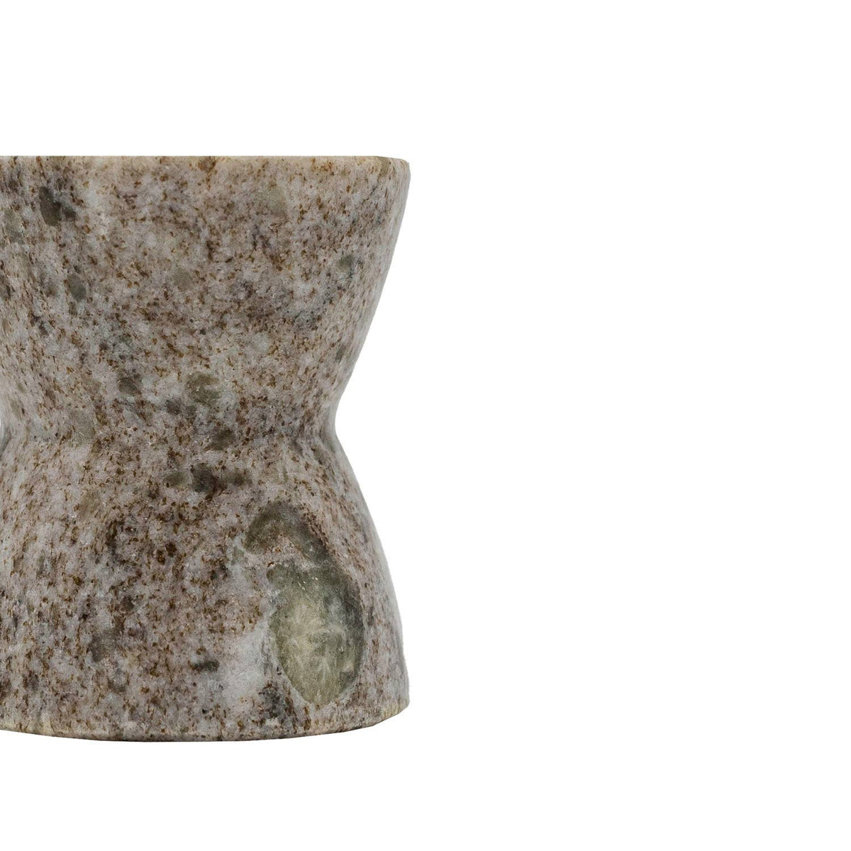 Soren Beige Marble Taper Candle Holder