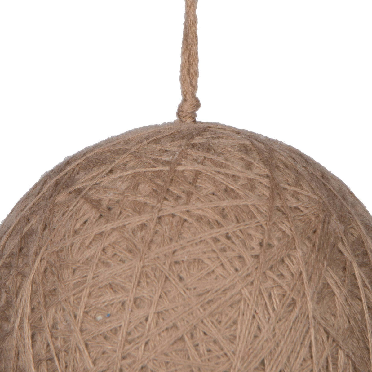 5" Natural Wool String Wrapped Ball 2/Bg