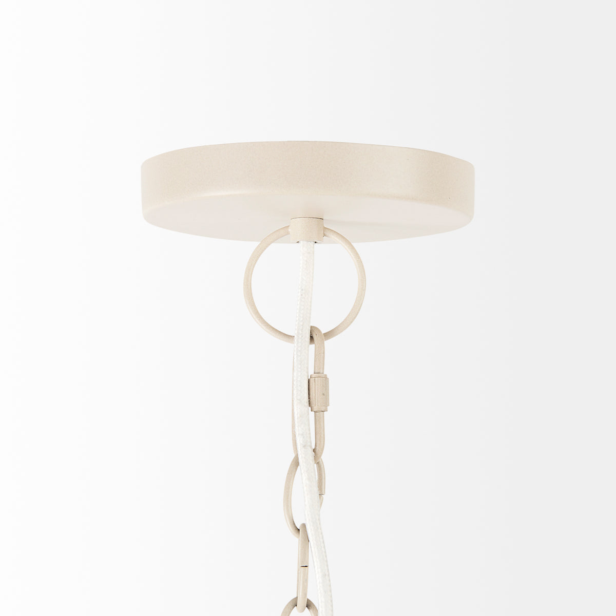 Marimba 40 L x 40 W x 24 H Natural Cane 6 Tier Chandelier