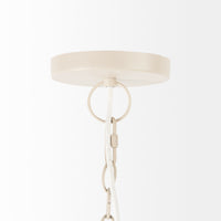 Marimba 40 L x 40 W x 24 H Natural Cane 6 Tier Chandelier