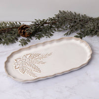 Serving Plate - Winter Woodland