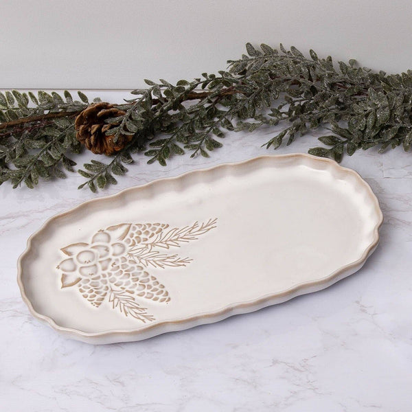 Serving Plate - Winter Woodland