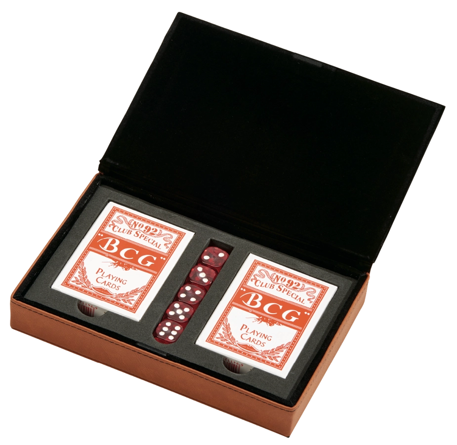 Leatherette 2 Card Deck Set