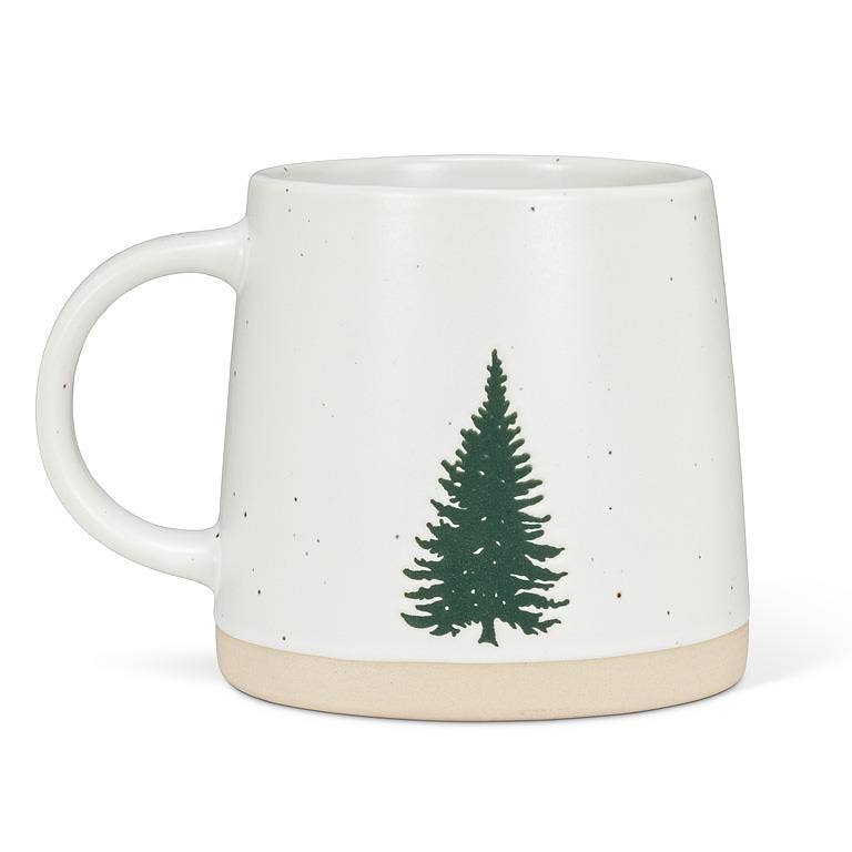 Wide Base Mug with Single Tree-3.5"H(14oz)