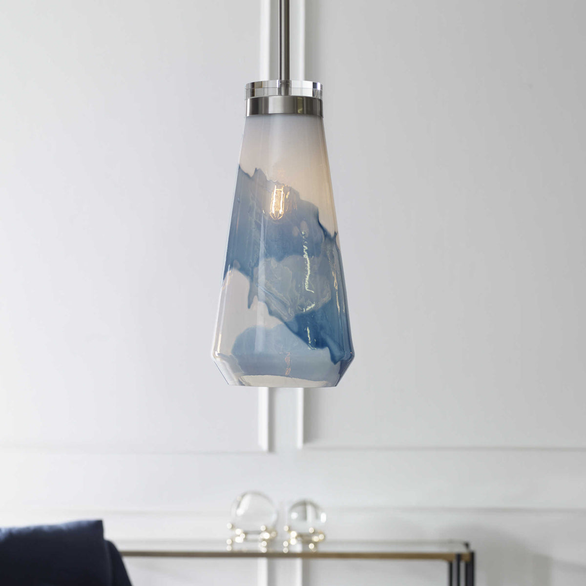 Windswept Blue & White Pendant