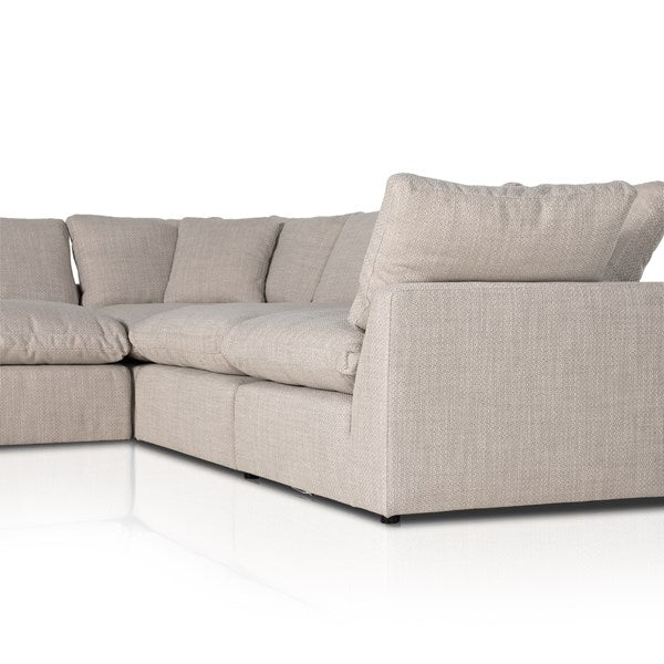 STEVIE 5-PIECE SECTIONAL - GIBSON WHEAT