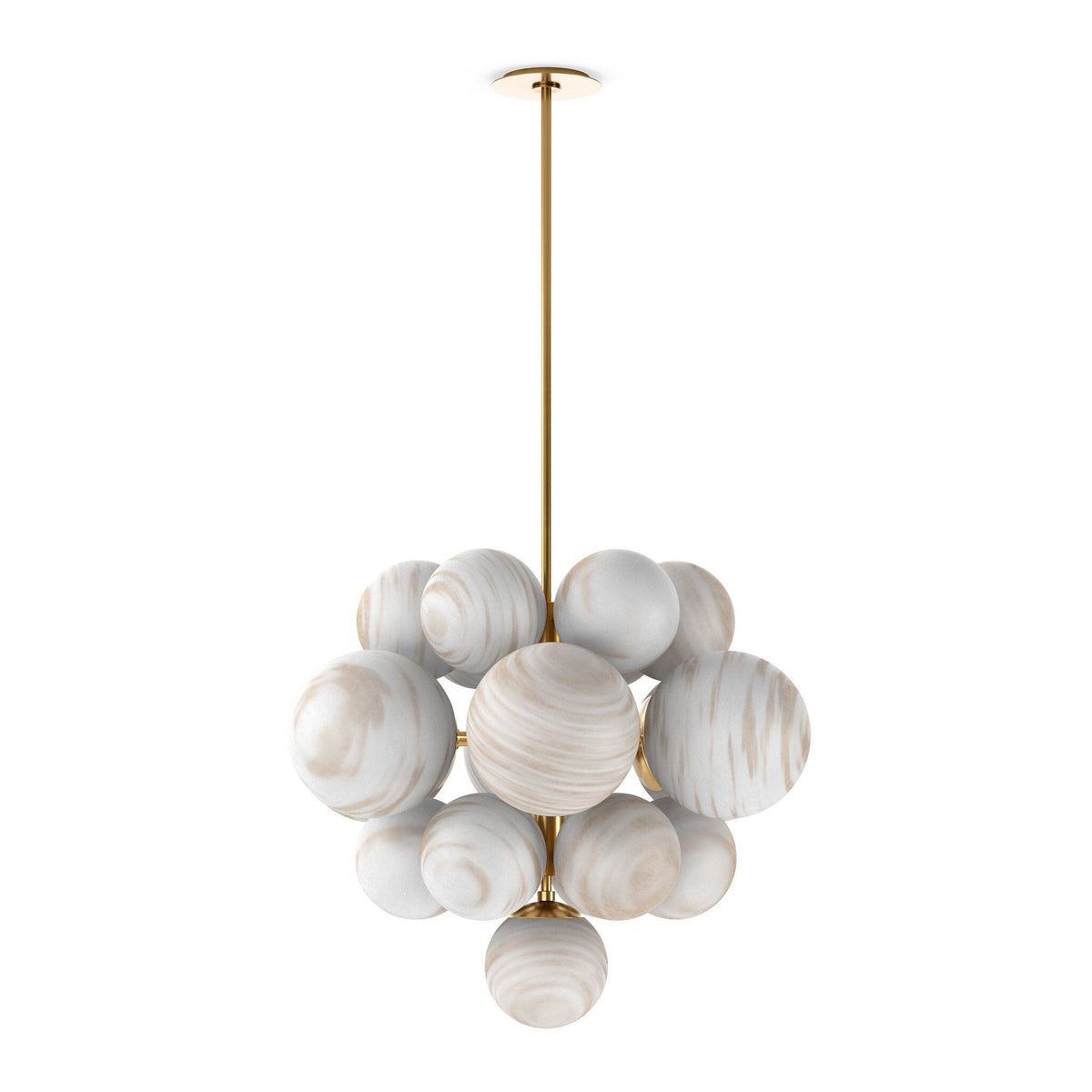 Nova Chandelier - Brushed Brass