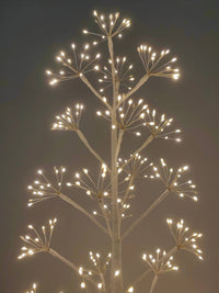 5ft White LED Cluster Tree with 720 Warm White LEDs