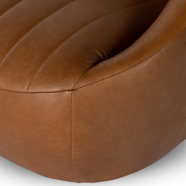 Audie Swivel Chair - Leather
