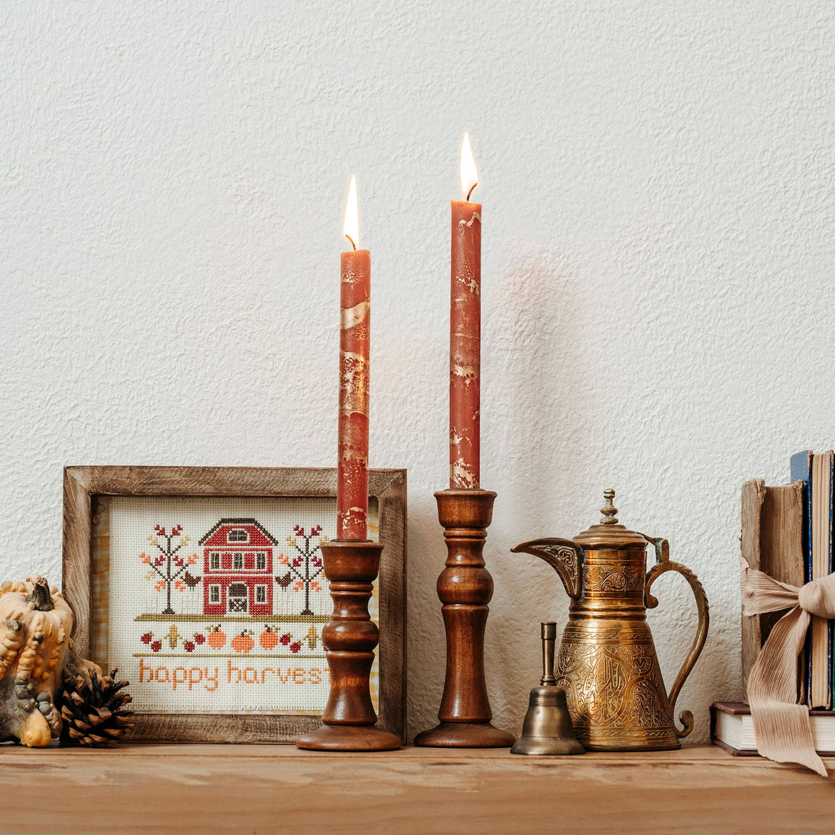 12" Decorative Taper Candles 2pk