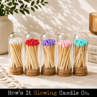 Cloche Matches (30 matches & Striker) | Glass & Cork