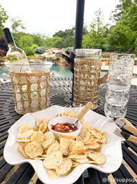 Ruffle Melamine Chip & Dip Set