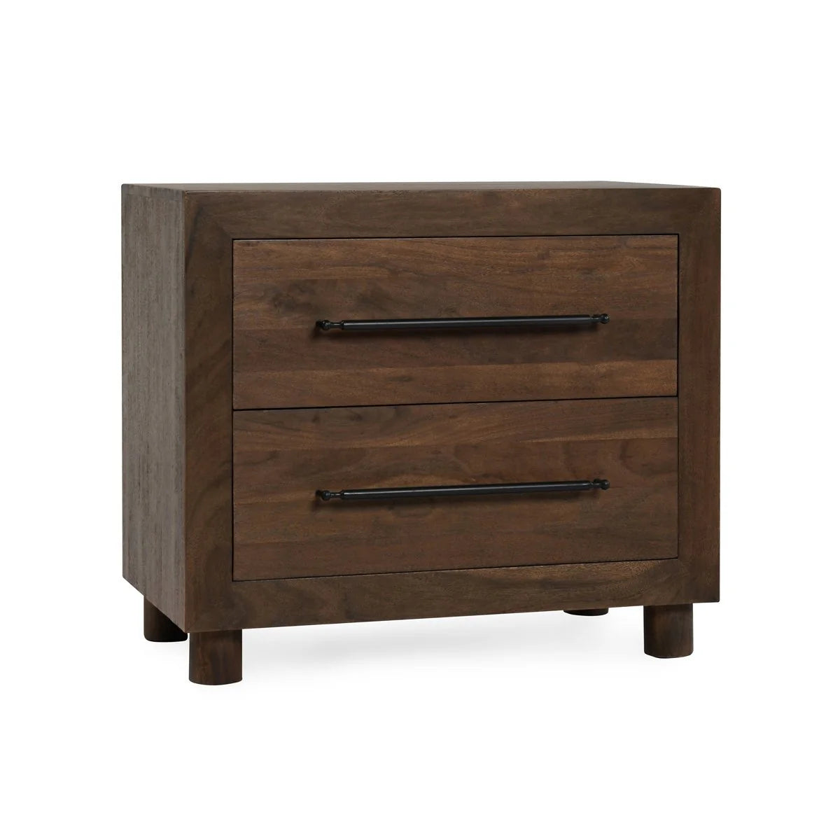 Jaxon Solid Wood 2 Drawer Nightstand