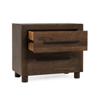 Jaxon Solid Wood 2 Drawer Nightstand