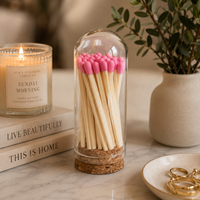 Cloche Matches (30 matches & Striker) | Glass & Cork
